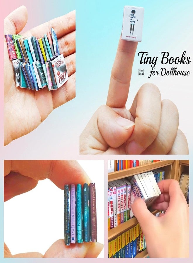 M.Zibos 200-Piece 1:12 Scale Miniature Books Collection - Classic Novel Replicas, Realistic Tiny Books for Dollhouses, Bookshelves & Dioramas for Adult Collectors - Image 3